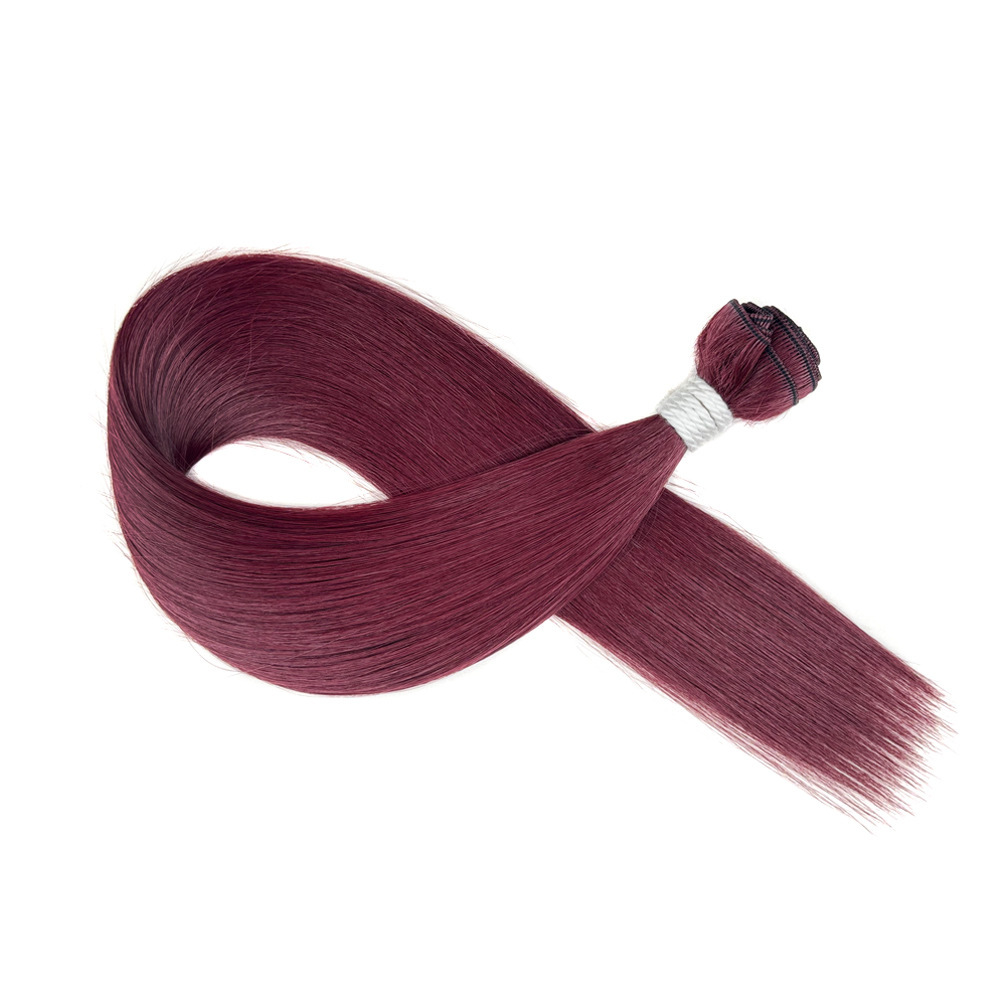 Europa, América y África transfronterizos Synthetic Straight Hair Bundle peluca recta extensión de cabello cortina