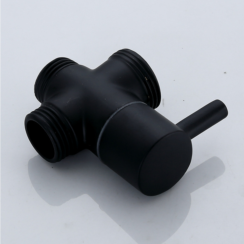 Medio Oriente transfronterizo bañera ducha traje de ducha caliente y frío cobre negro ingeniería estilo fábrica al por mayor ducha de latón