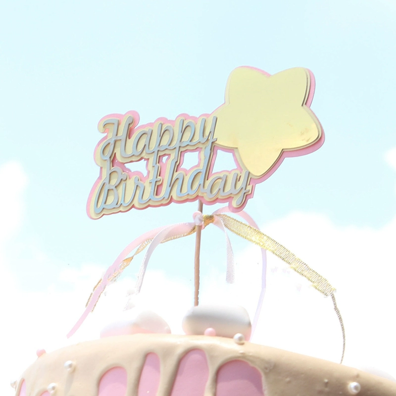 English Birthday Happy Cartoon Balloon HB Love Gift Box Birthday Happy Cake Account Crown Crown милые звезды