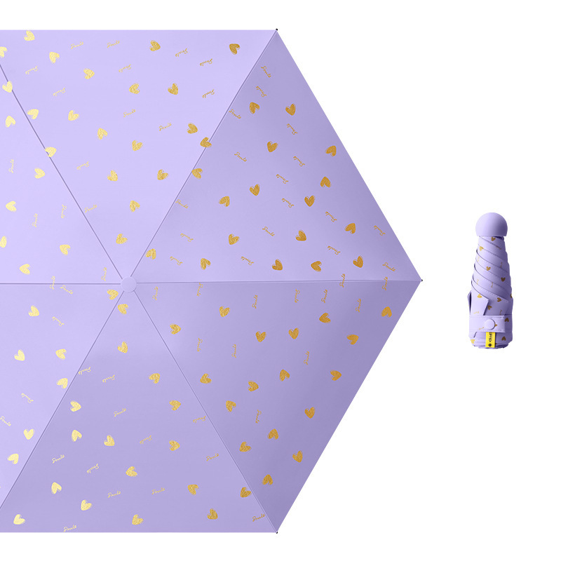 太阳伞防晒防紫外线遮阳雨伞女晴雨两用五口超小轻巧便携胶囊|undefined