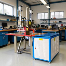 供应PVC软膜扣边条天花软膜热合机 高周波双头气压熔接机