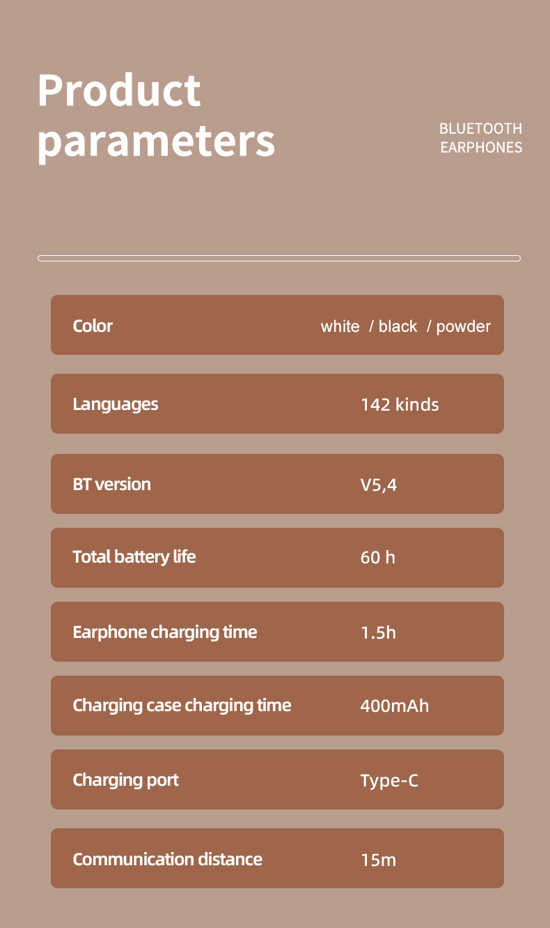无线蓝牙翻译耳机开放挂耳式翻译器降噪多国语言同声传译翻译耳机