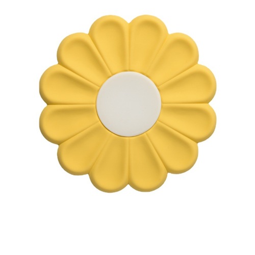 Silicone Insulating Mat, Thick Pot Sand Pad Creative Daisies Home Use Oilproof and Heatproof Small and Fresh Japanese-Korean Plate Mat