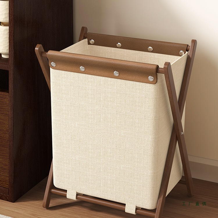 High-Looking Light Luxury Dirty Clothes Basket Dirty Clothes Storage Basket Foldableable Household Laundry Basket Large Capacity Internet Celebrity Dirty Clothes Basket