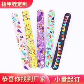 美甲搓条定制迷你磨砂抛光指甲锉印花双面打磨修指甲搓NAIL FILE