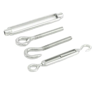 Open body flower blue 304 stainless steel flower Blue Bolt OC wire rope tensioner M4-M24 hook stretching screw