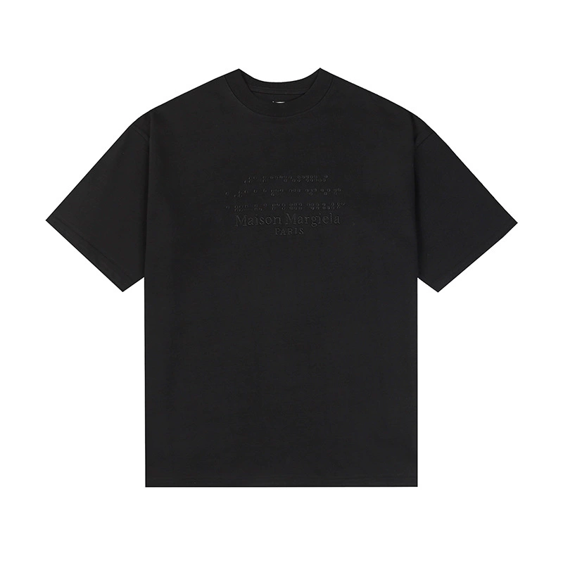 Maison Margiela 24SS коллекция MM6 цифровой узор круглый вырез мужской и женский модный бренд укороченный рукав футболка серия