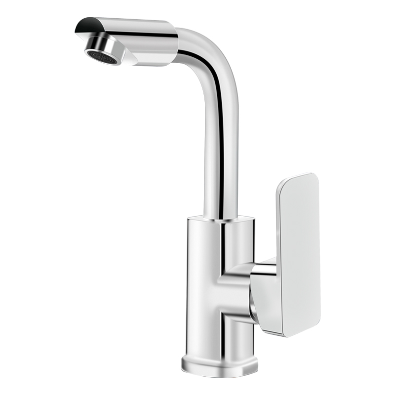 Fábrica directa lavabo grifo de material de plástico agua caliente y fría un solo mango de doble agujero tipo inodoro baño