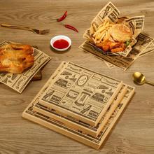 雅盛厂家食品级一次性防油淋膜垫盘纸烘焙汉堡三明治吐司包装纸