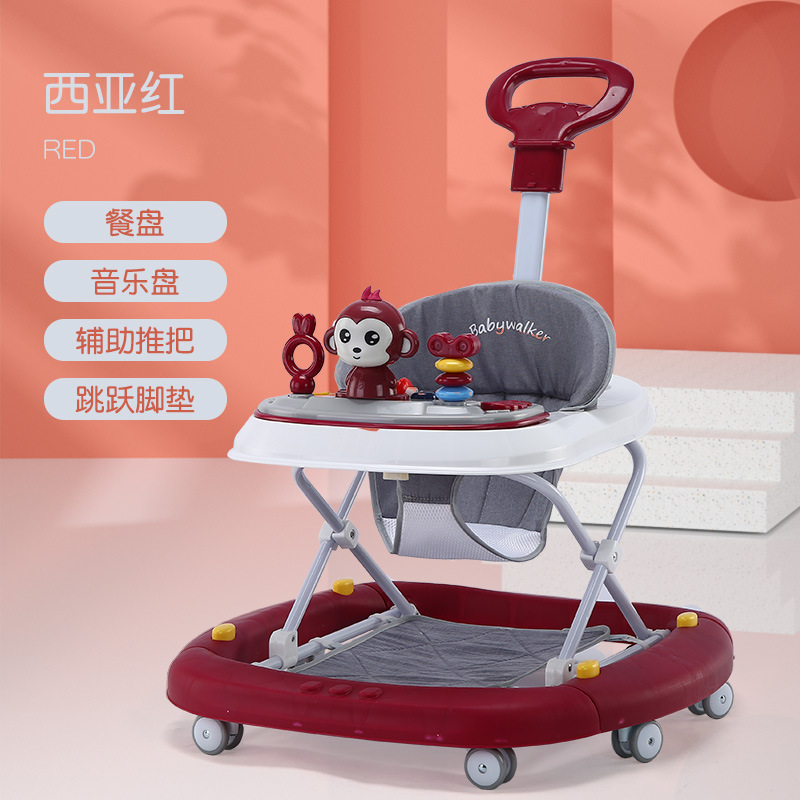 Caminillo para bebés con piernas anti-o, carro multifuncional anti-side, carro para bebés que se pueden sentar y empujar para conducir