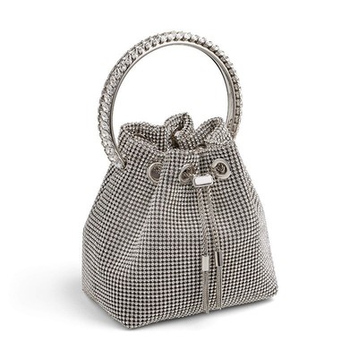 2022 Stereo bag high-grade Solid Pump belt Bucket-type Bucket bag golden Cosmetic Bag Evening Bags