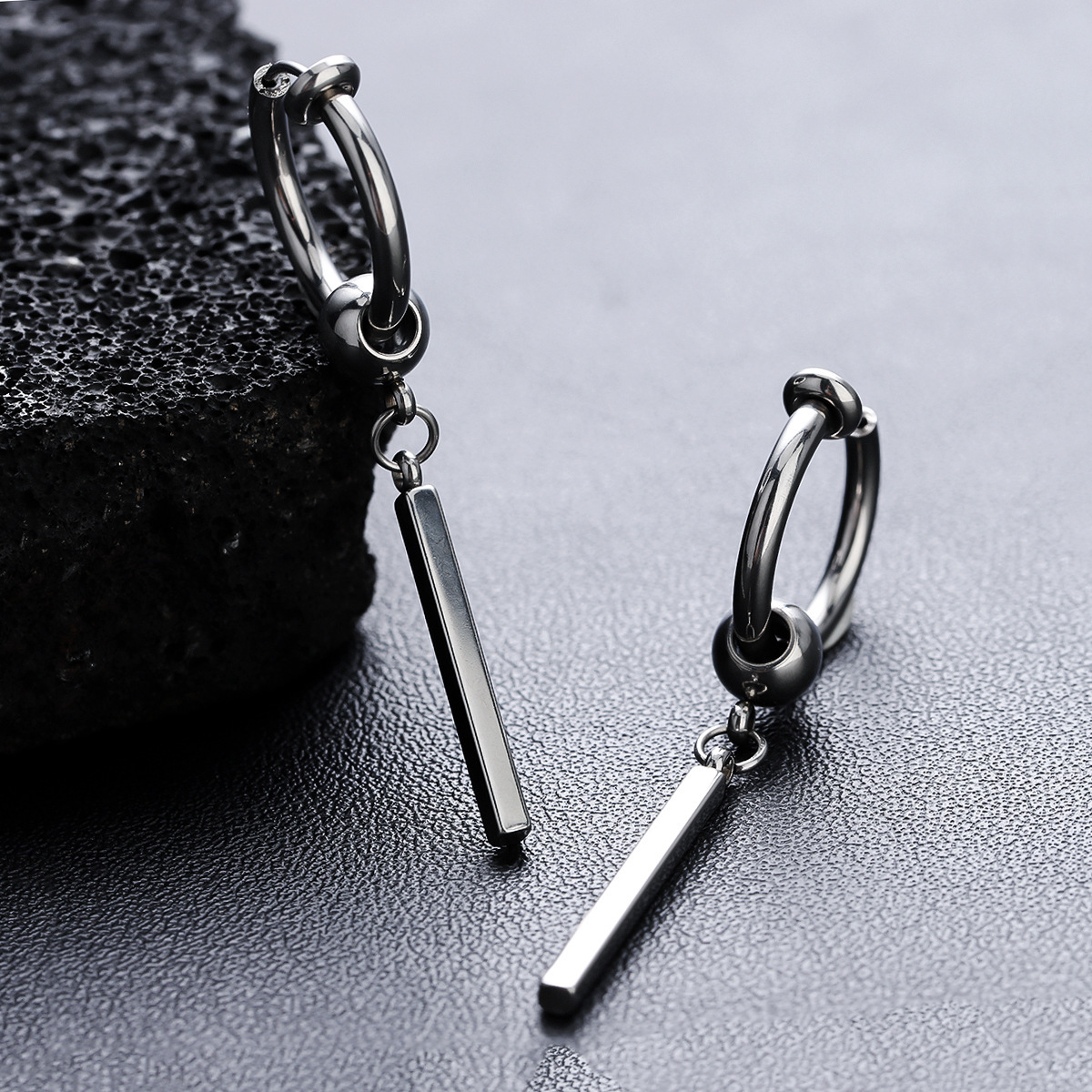 Solon Ear Clip Men's High-end Sense Personalized All-match Summer Hip-hop New Arrival Earrings Women's Trendy Niche Simple Accessories Jewelry