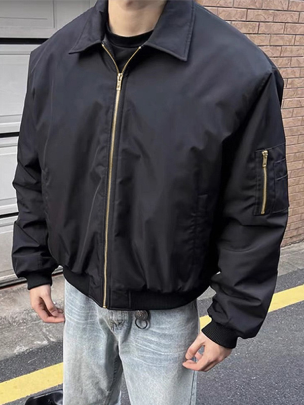 美式ma1飞行员夹克男款春秋潮牌翻领cleanfit外套工装短款棒球服|undefined