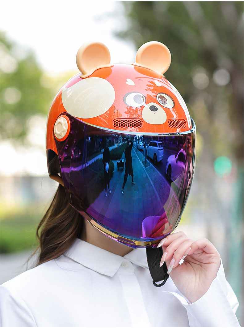 3C Certified Helmet Summer Universal Half Helmet Adult Double Lens