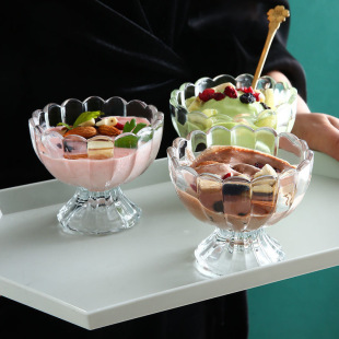 Ice cream single ball ice cream goblet glass ice cream cup dessert bowl milkshake cup milk tea cup