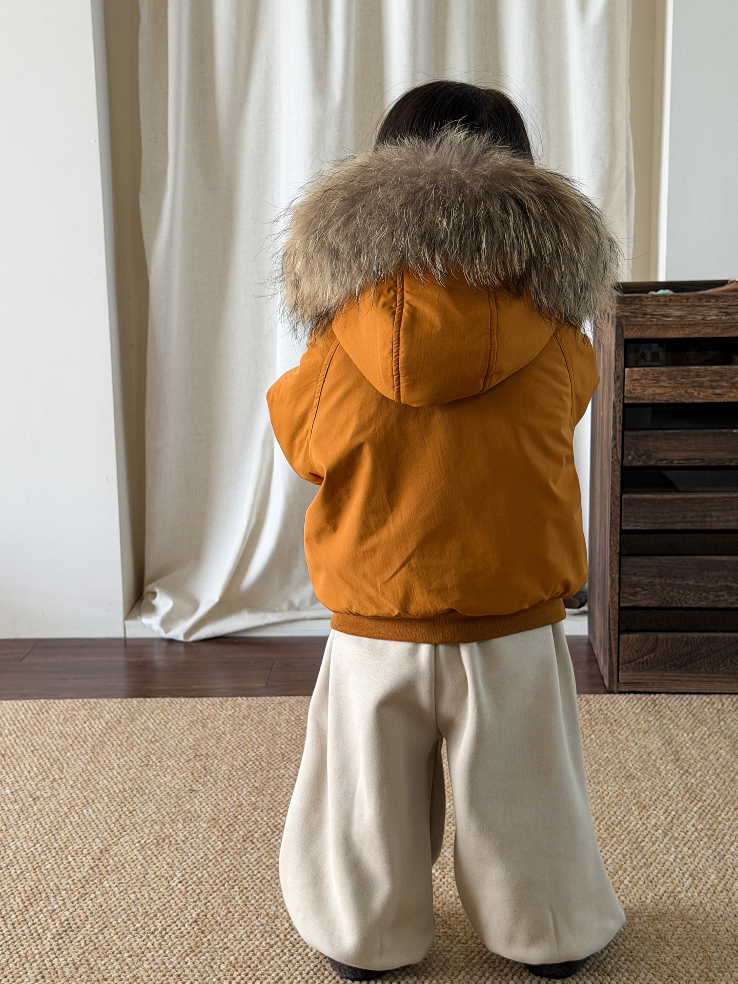 Ingke ropa infantil de algodón de niño ropa de invierno 2025 pequeño chaqueta de algodón de niño chaqueta de algodón cuello con capuchón para superar