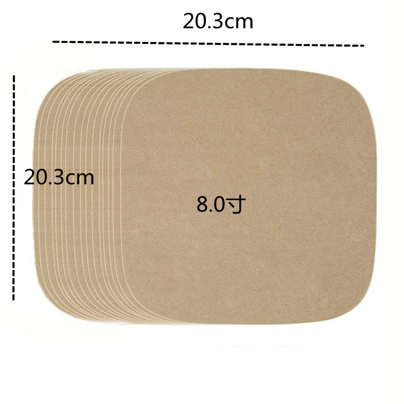 Directo de fábrica freidora aire especial almohadilla de papel cuadrado redondo hogar hornear alta temperatura resistente aceite de silicona de doble cara grado alimenticio