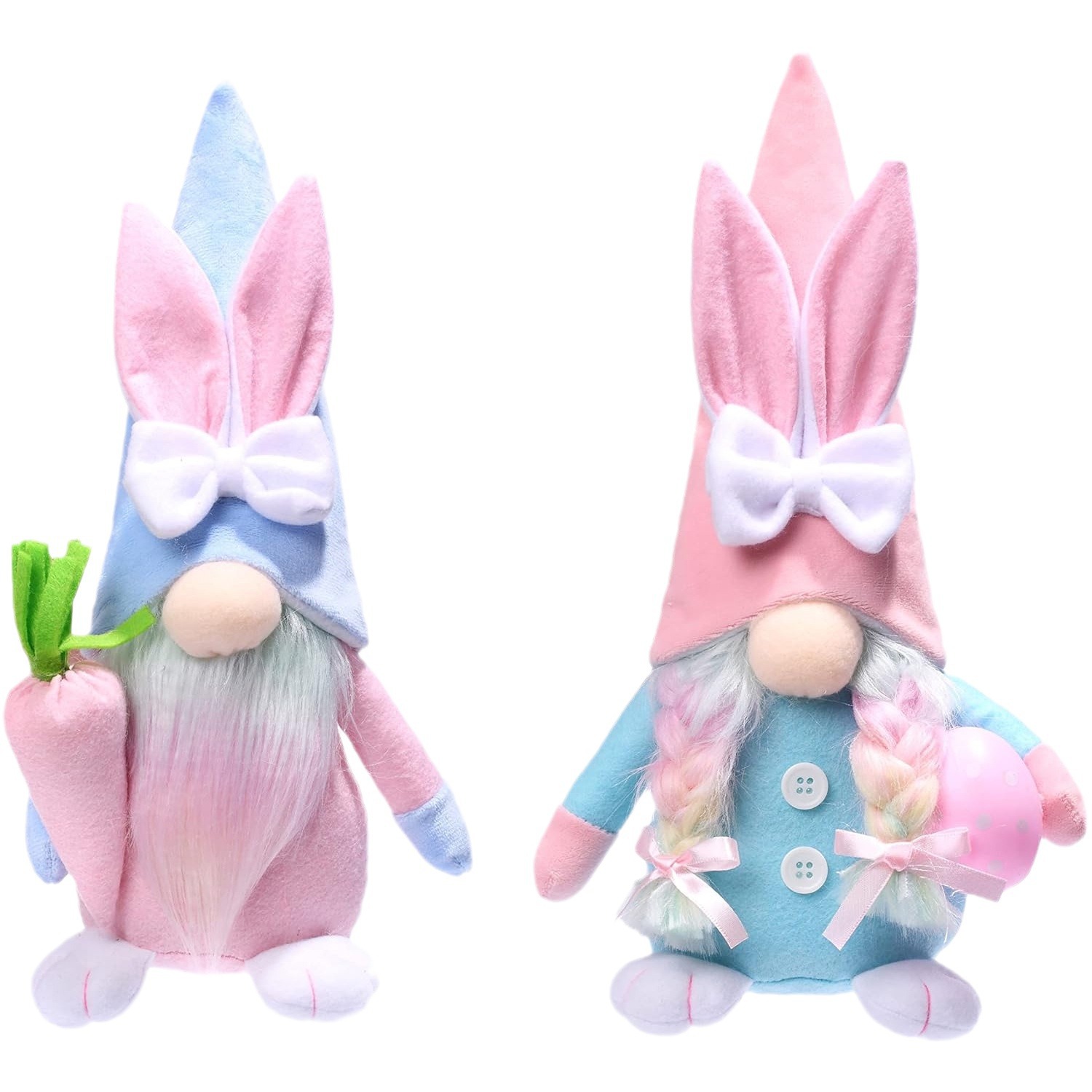 Transfronterizo nuevo conejo de Pascua muñeca sin rostro rábano huevo decoración fiesta atmósfera Decoración