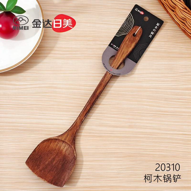 진다리미 주방 요리용 너도밤나무 냄비 주걱, 짙은 색상의 코우미 냄비 주걱, 원목 수프 스푼, 밥주걱