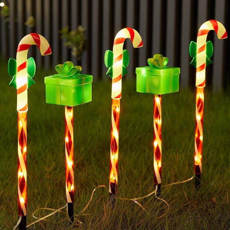 Santa Claus transfronterizo iluminación de césped al aire libre luz de jardín LED de Navidad luz solar luz de césped image 3