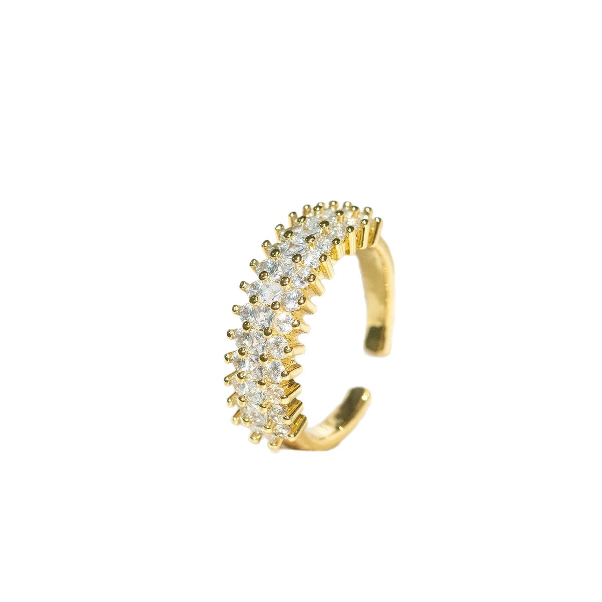 Oval Cz Engagement Ring And Stackable Ring Set In Sterling Silver_voghion.com