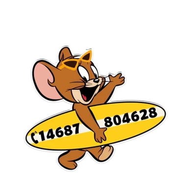 Nömrəli dayanma kartı: Car Moving Number Plate Decorative Ornament