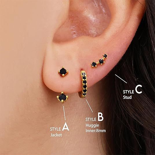 European American Cross-border Fashion Accessories, Versatile Copper Inlaid Colorful Zircon Elegant And Stylish Pierced_voghion.com