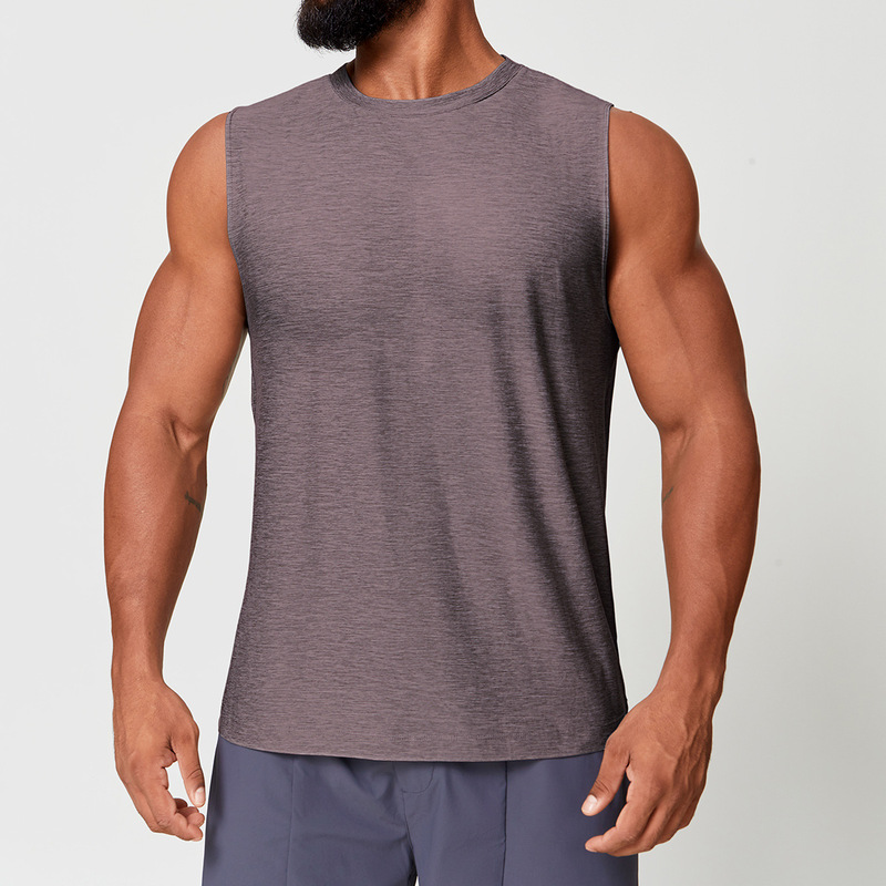 Men's Sports Skin-Friendly Quick-Drying Two-Color Vest Fitness Running Basketball Training European and American Cross-Border Tops 1173