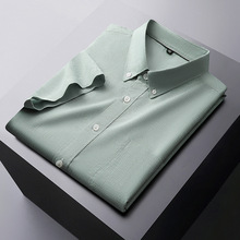 男式夏季新款加肥加大码短袖衬衫胖哥商务休闲棉麻衬衣肥佬男装薄