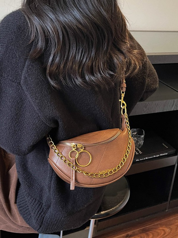 Bolso para mujeres 2025 nueva moda coreana transfronteriza bolsa de silla de moda alta textura lujosa bolsa de cadena versátil