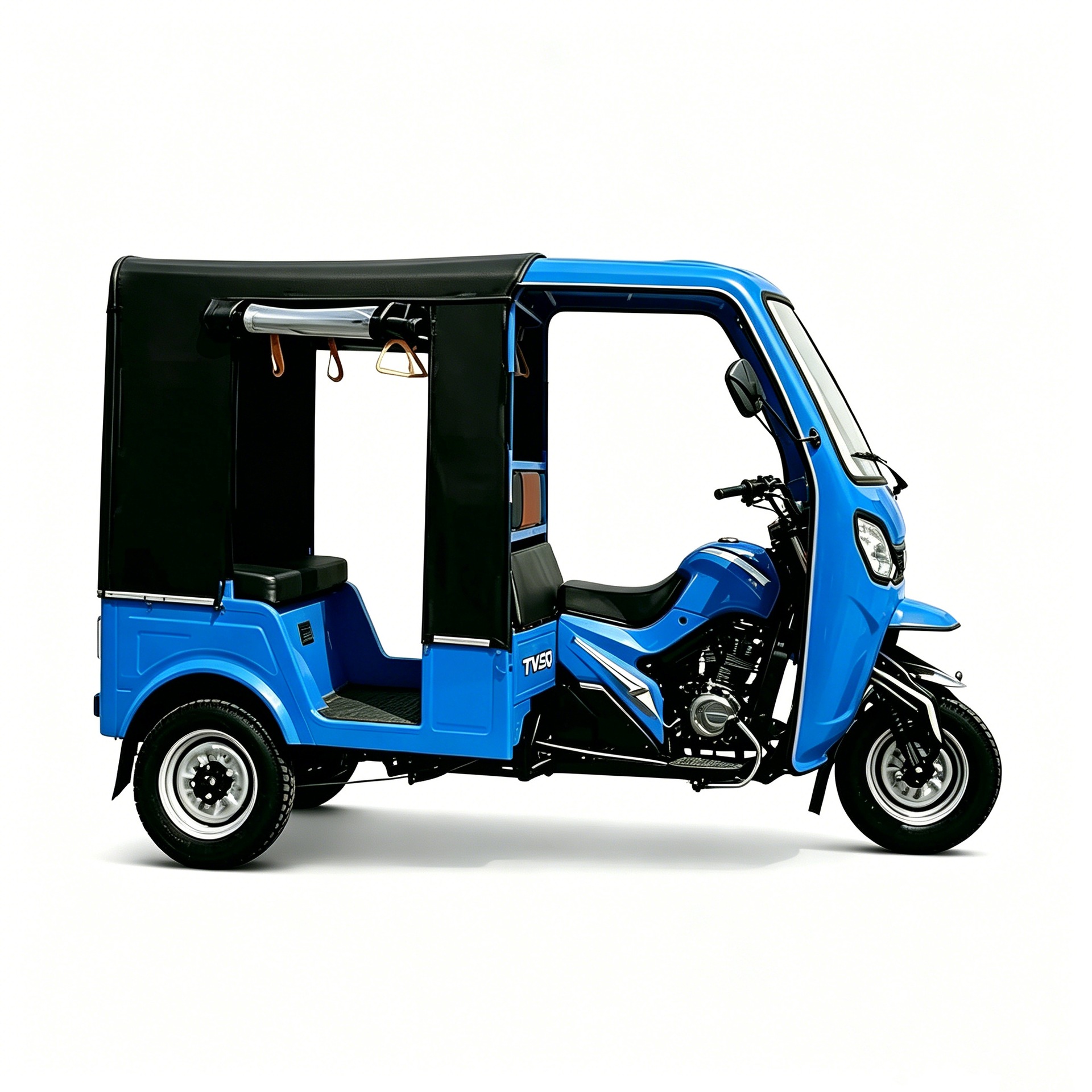 Dudu Car Foreign Trade Model Three-Wheeled Motorcycle for Passenger Transport, Tuktuk Large-Capacity Passenger Tricycle for Cross-Border Sightseeing and Transportation