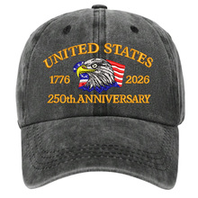 跨境亚马逊250周年老鹰刺绣棒球帽 棉鸭舌帽 爸爸帽嘻哈帽