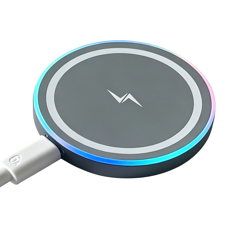 2026 cargador de absorción para teléfonos móviles de automóviles cargador inalámbrico de luz de atmósfera 15W flash cargador adecuado para cargar Apple image 5