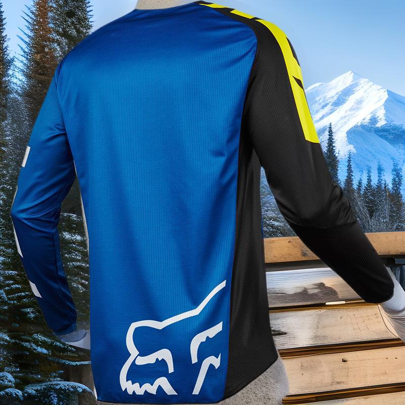 Fox Head Downhill Suit Off-Road Motorcycle Suit Cycling Suit Racing Long-Sleeved Quick-Drying Breathable Fox Breathable T-Shirt Sports