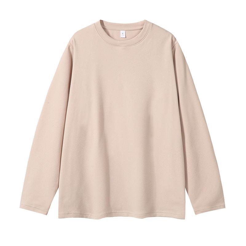 스킨 컬러 [라운드넥 저먼 벨벳 긴팔 티셔츠]