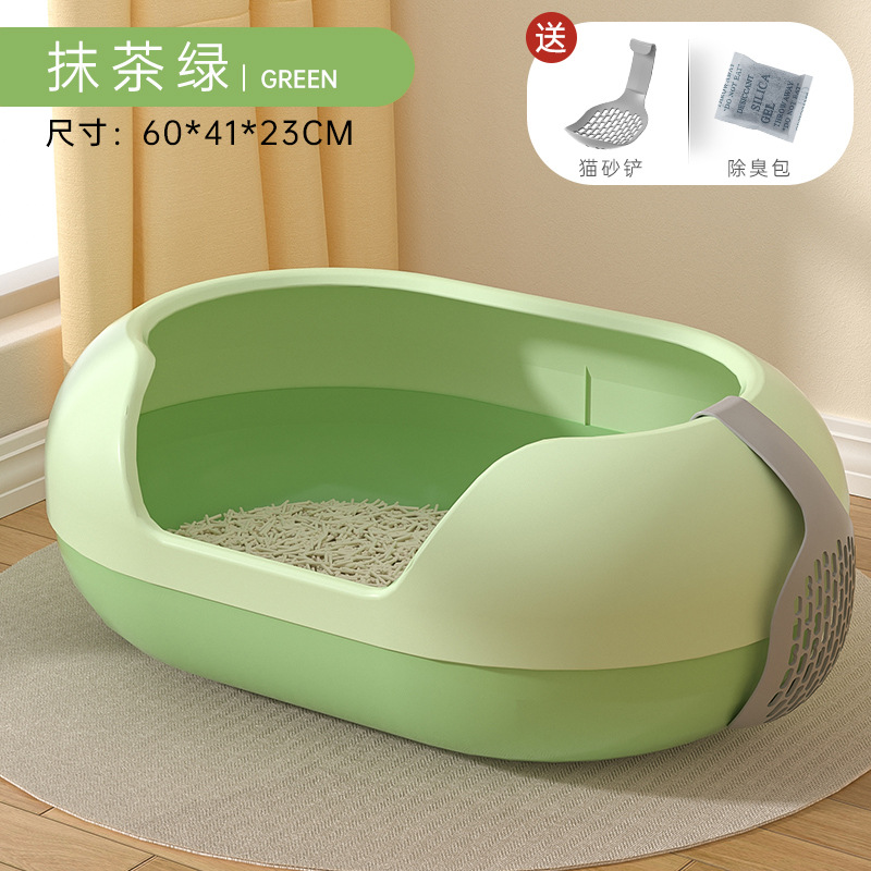 Caja de arena para gatos semicerrada extragrande Jumbo, versión mejorada, inodoro para gatos extragrande, enviado por fabricantes de primer nivel en toda la red