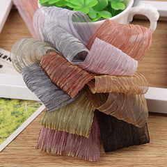 Symphony pleated snow yarn ribbon diy handmade bow hair accessories accessories cake gift box packaging organza ribbon