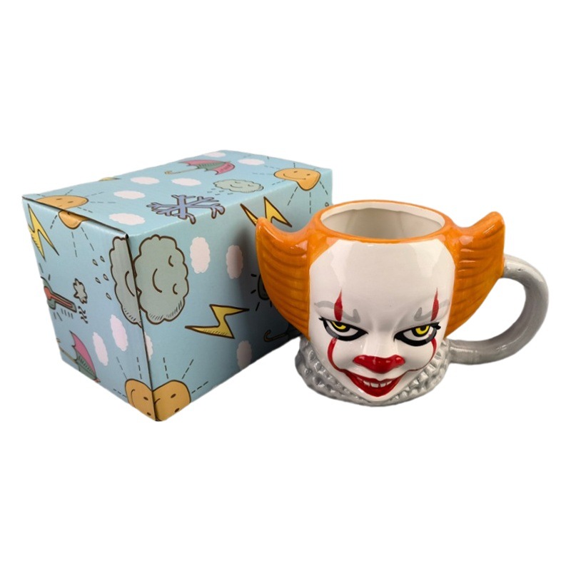 Estrictamente seleccionado nueva taza de payaso 3D de Amazon, Ghost Night Horror cabeza cubierta, Sala secreta película de agua periférica