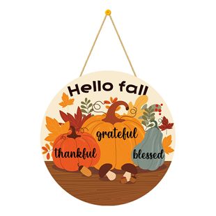 Cross-Border Amazon New Products Autumn Home Decorations Pendants Thanksgiving Maple Leaf Garland Porch Decoration Pendants