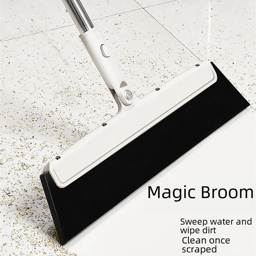 Bathroom floor scraper, hair remover, shower squeegee, magic black technology broom, household sweeping and water removal