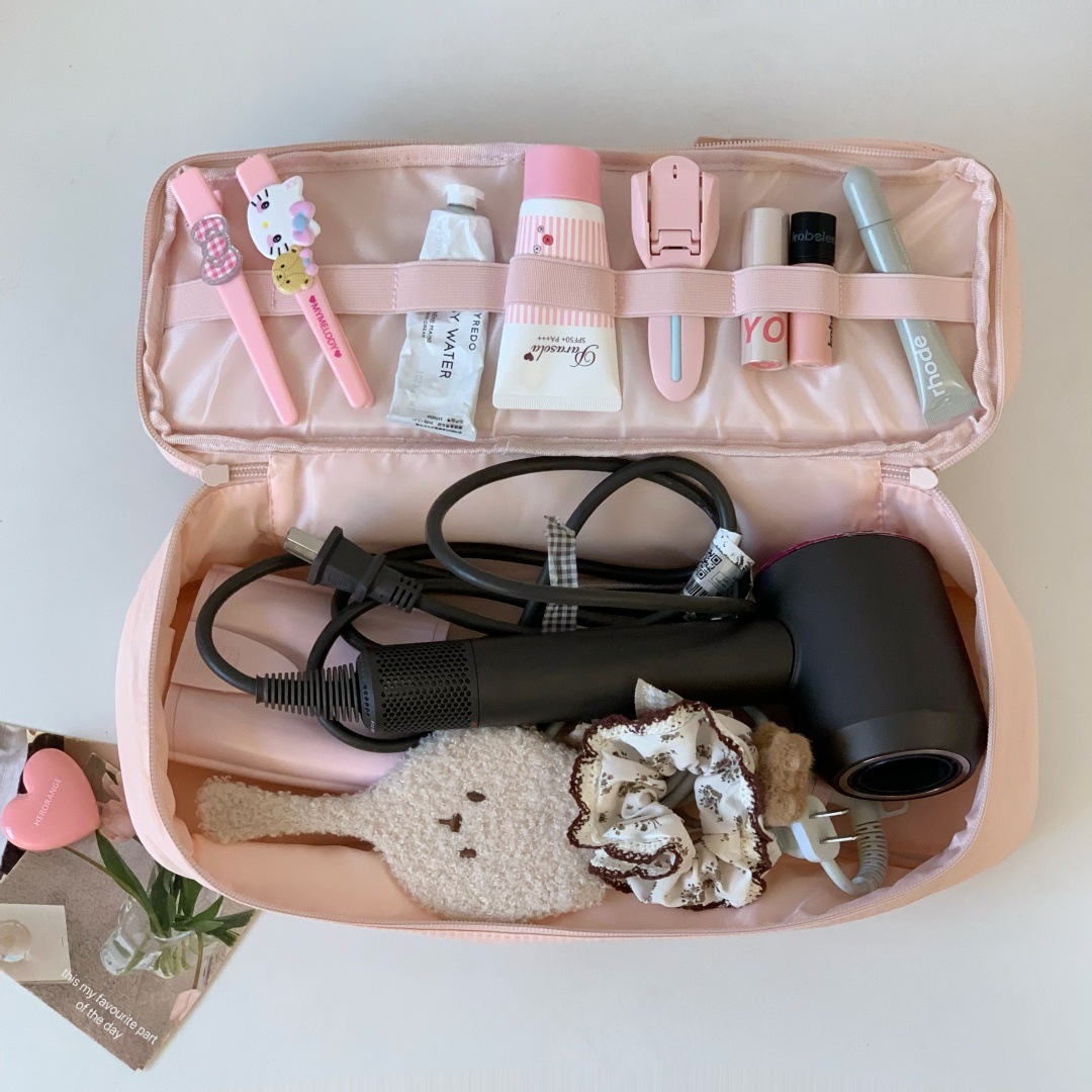 Portable Household Bag, Large Capacity Handheld Double-Layer Hair Dryer And Curling Iron Organizer Storage Bag_maomaolike.com