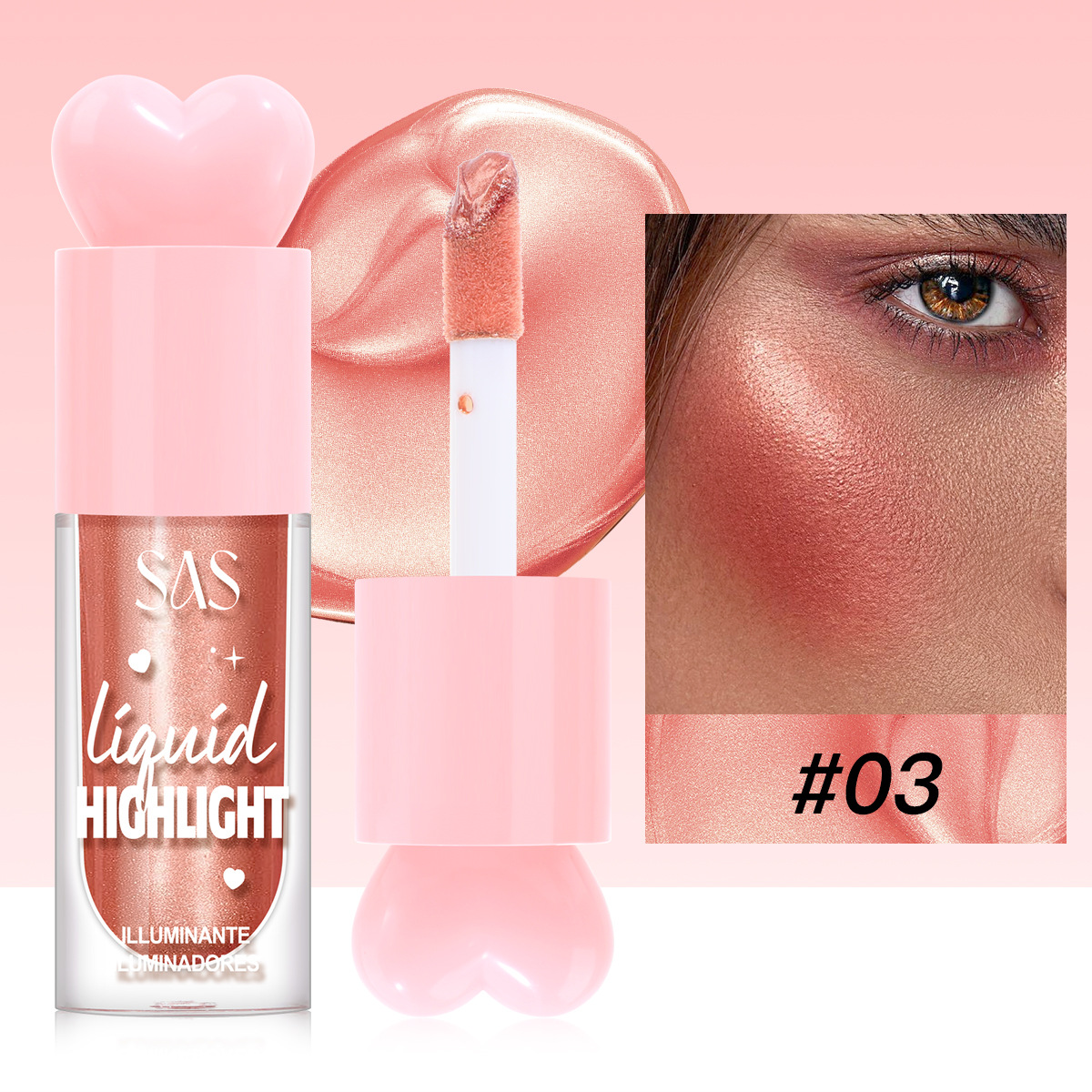 SAS venta caliente líquido transfronterizo de alto brillo, hidratación y reparación de brillo neto de red al por mayor SAC202A B