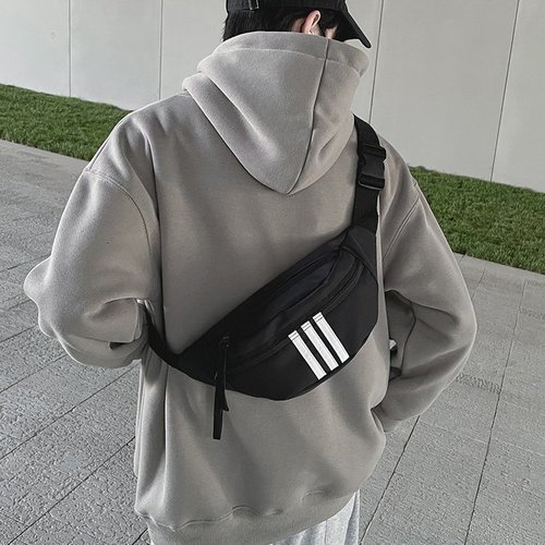Japanese ins trendy brand retro casual men's and women's chest bag sports cycling crossbody bag women's bag shoulder bag waist bag