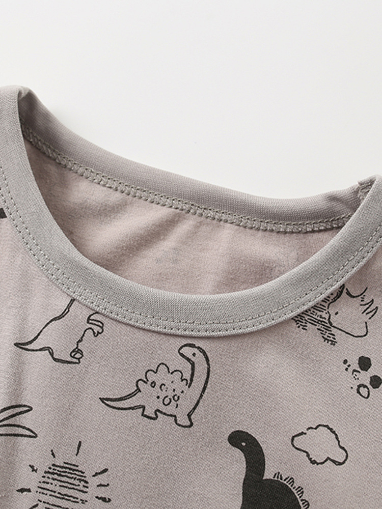Malwee set de niños de verano nuevo estilo europeo y americano para niños de mediana edad cuello redondo casual mangas cortas pantalones de estilo extranjero dos piezas set