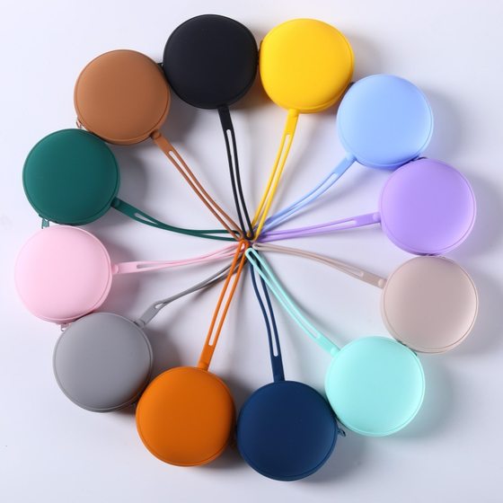 Cross-border Silicone Gel Storage Bag Headset Data Cable Storage Box Coin Purse Baby Silicone Nipple Bag Nipple Bag