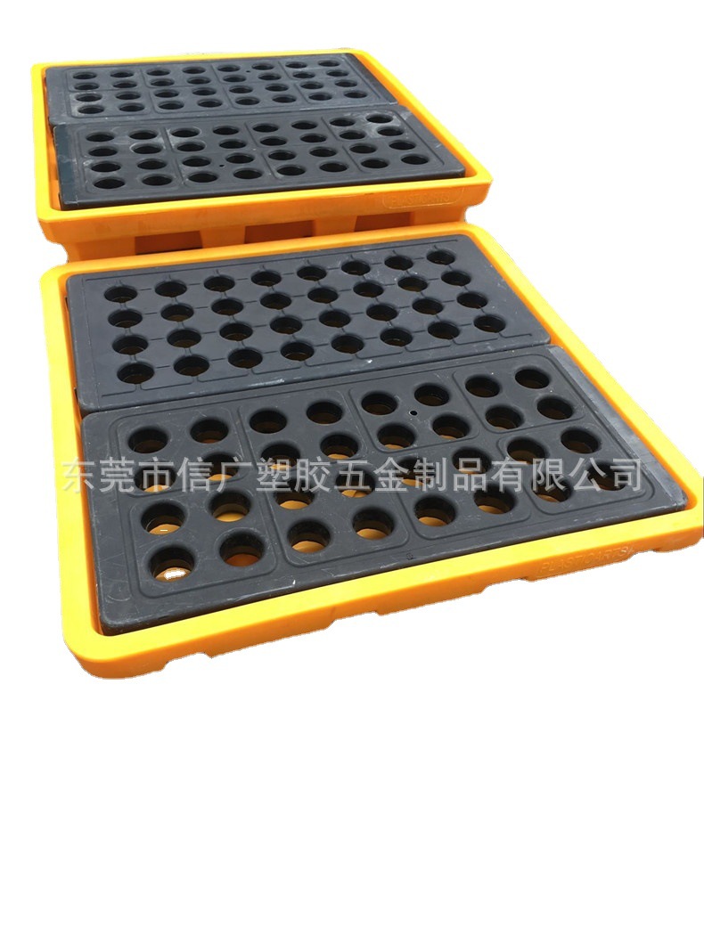 工厂供应 全新料PE塑胶防盛漏托盘 耐腐蚀抗酸碱防渗漏 叉车卡板