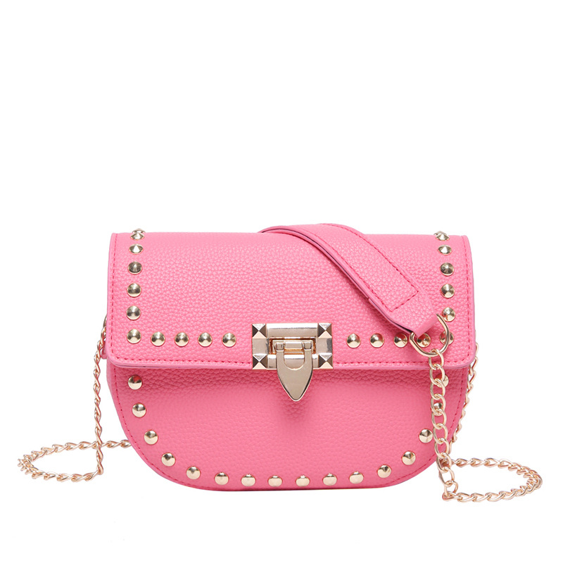 2025 primavera nueva moda coreana silla de montar bolsa de hombro casual simple bolsa de estilo bolso de mochila de remache