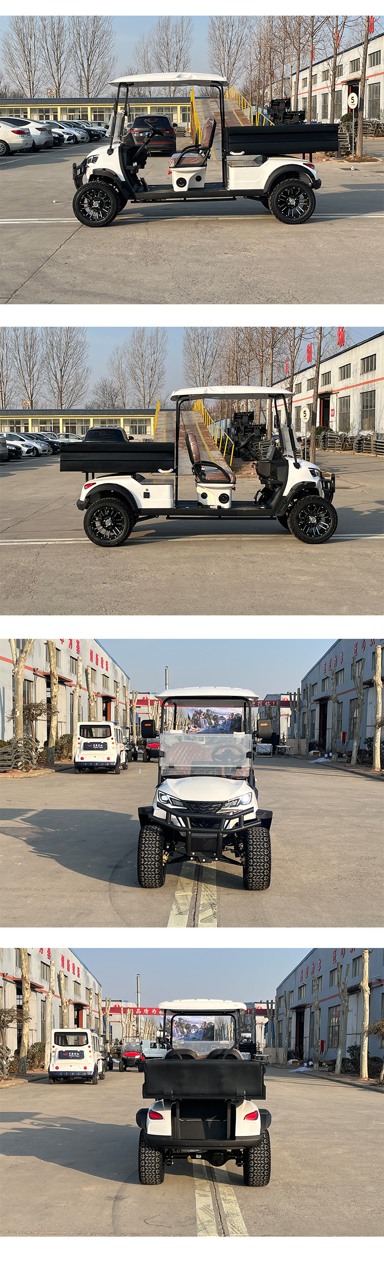 2-Seater Electric Off-Road Golf Cart, Tourist Vehicle for Scenic Spots, Hotel, Tourist Park, and Shuttle Bus