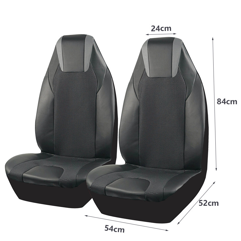 Aicheda's New Car Seat Cover Jacquard Fabric Black Gray Pvc Hooded One-Piece Three-Dimensional Stylish Design