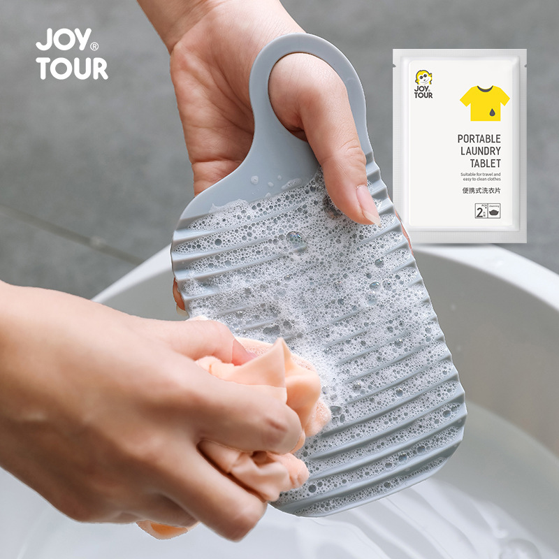Mini Handheld Travel Portable Wash Board for Washing Socks and Underwear, Dorm Room Home Use Intimate Laundry Board
